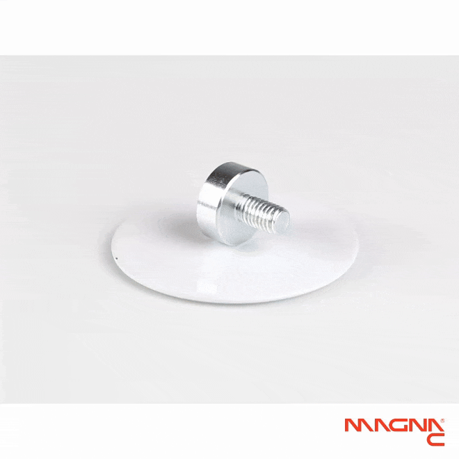Neodym Flachgreifer mit Gewindezapfen Ø13x4,5mm 360° Anblick