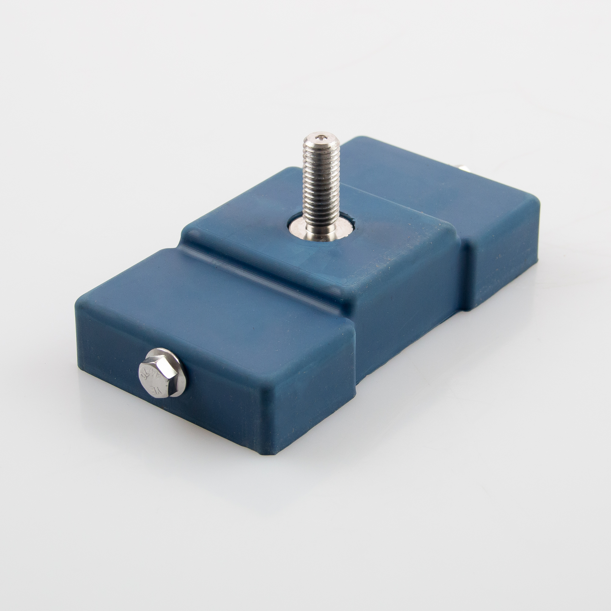 Gummiertes Magnetsystem 125x68x28mm mit Gewindezapfen M10x20mm