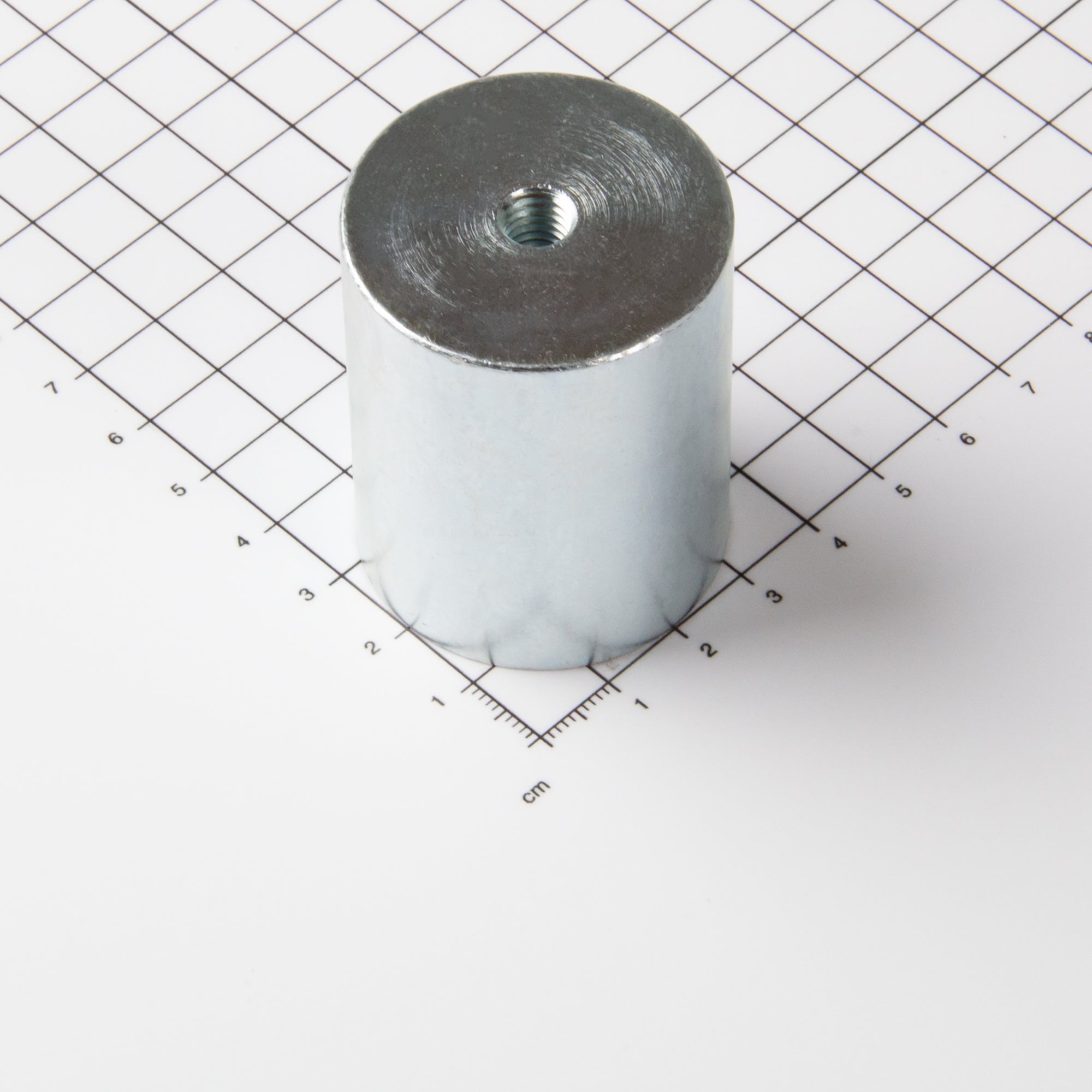 Stabgreifer aus AlNiCo Ø40x50mm mit Innengewinde M8