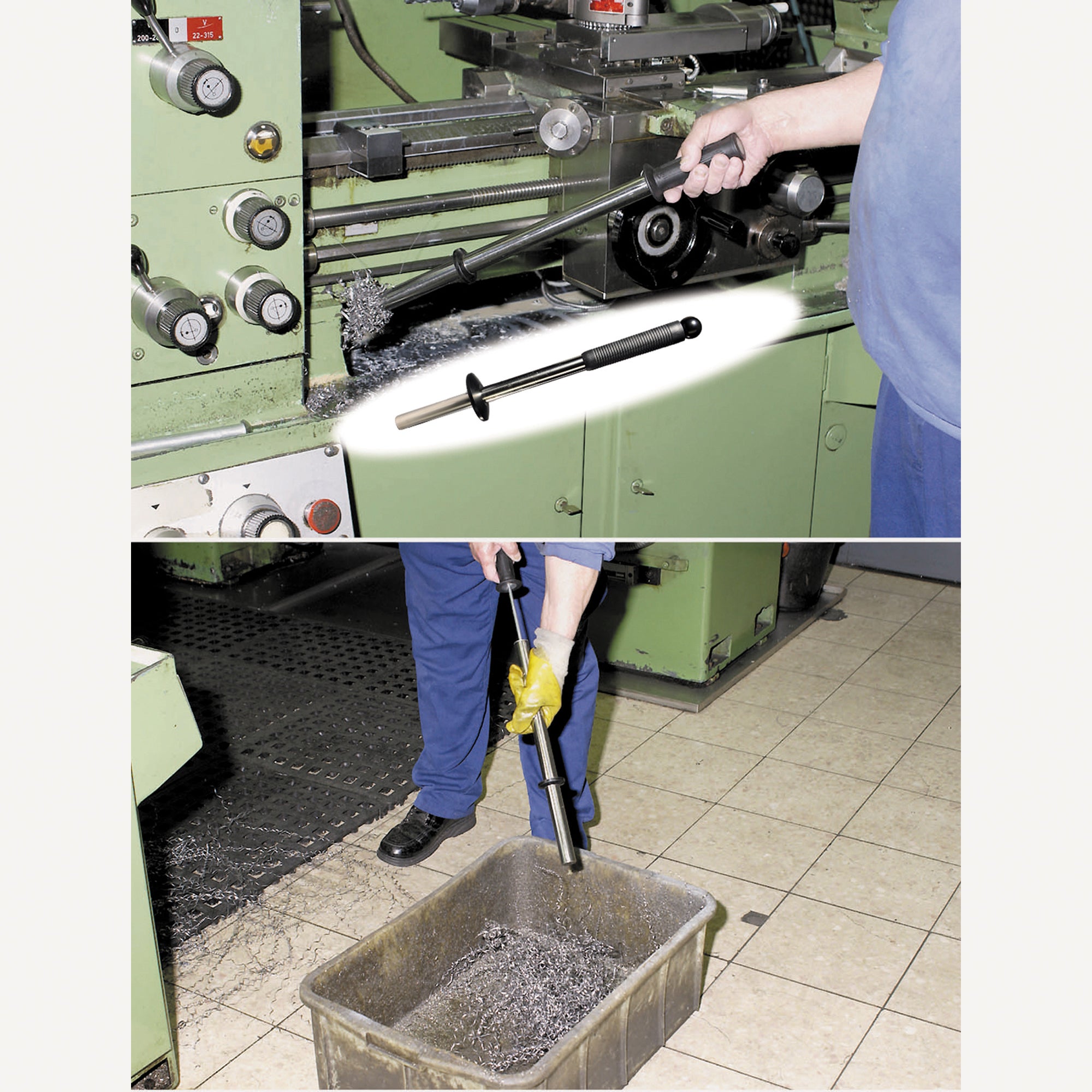 Magnetischer Spänehaken Ø19x370mm Anwendung