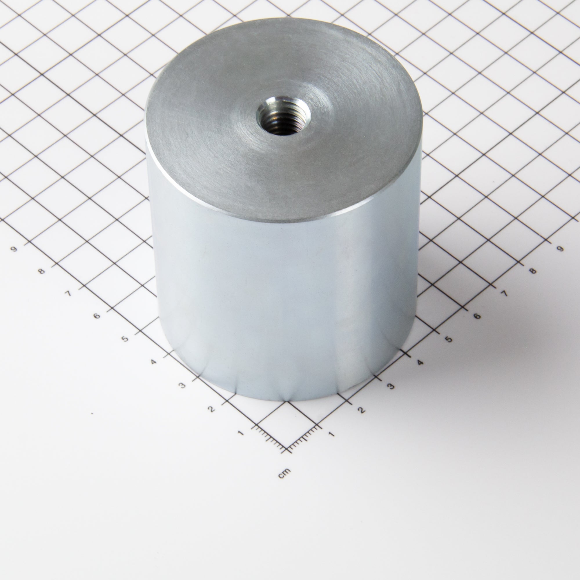 Stabgreifer aus AlNiCo Ø63x65mm mit Innengewinde M12