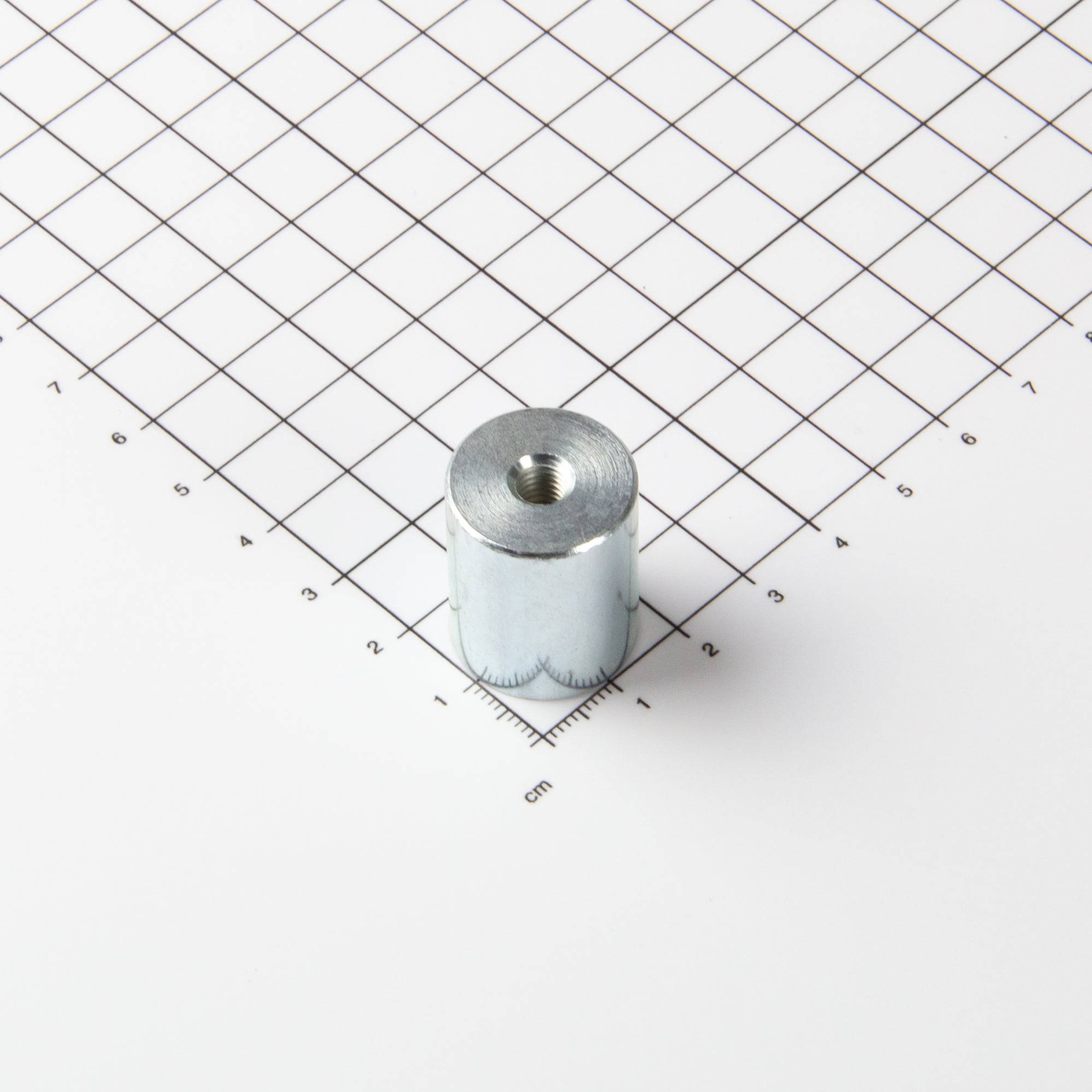 Stabgreifer aus AlNiCo Ø20x25mm mit Innengewinde M6