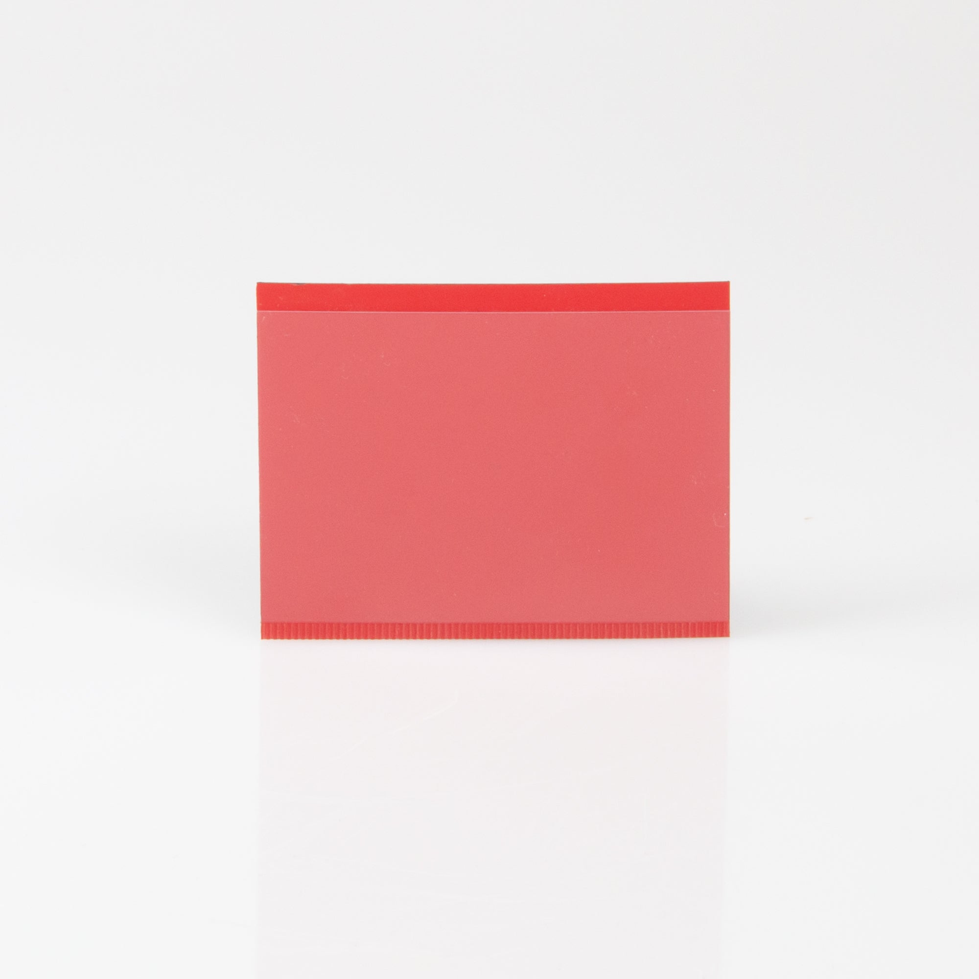 Klarsichtmagnetschild rot 75x50mm 