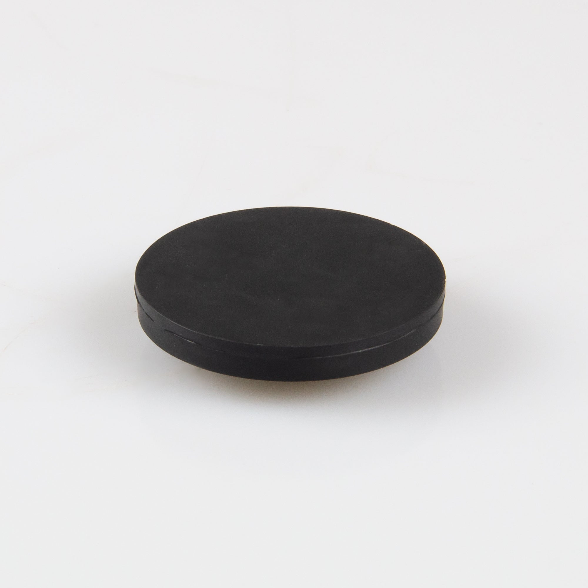 Gummiertes schwarzes Magnetsystem Ø43x6mm mit Gewindebuchse M4 Haftfläche