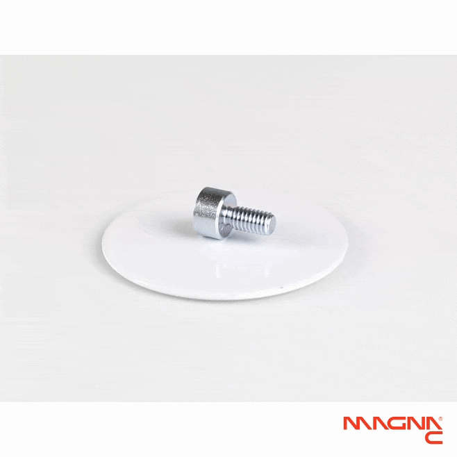 Neodym Flachgreifer mit Gewindezapfen Ø8x4,5mm 360° Anblick