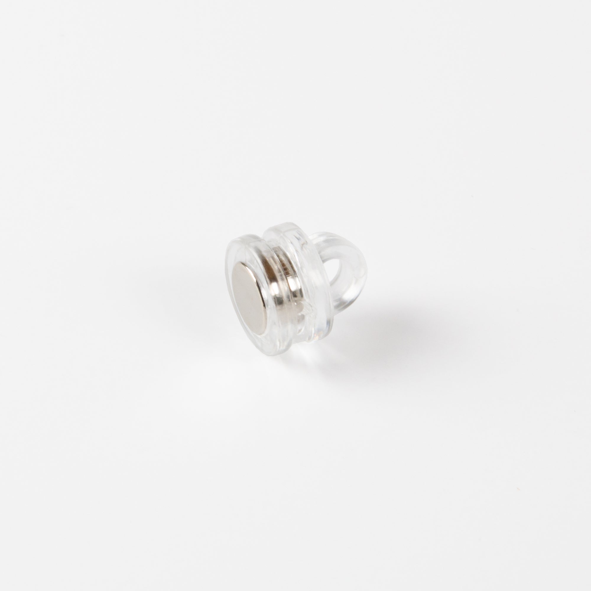 Transparenter Deckenmagnet mit Öse Ø16mm Haftfläche
