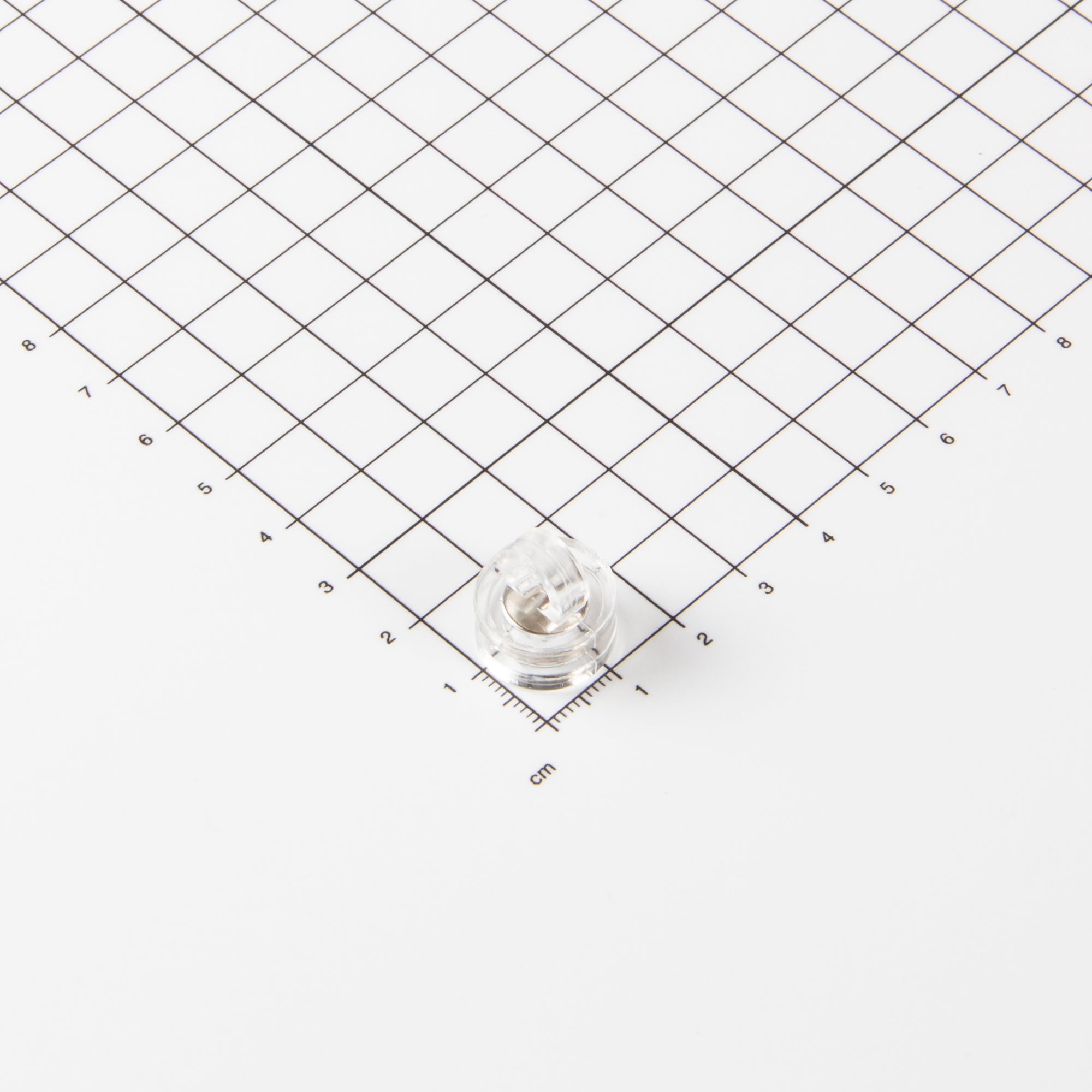 Transparenter Deckenmagnet mit Öse Ø16mm