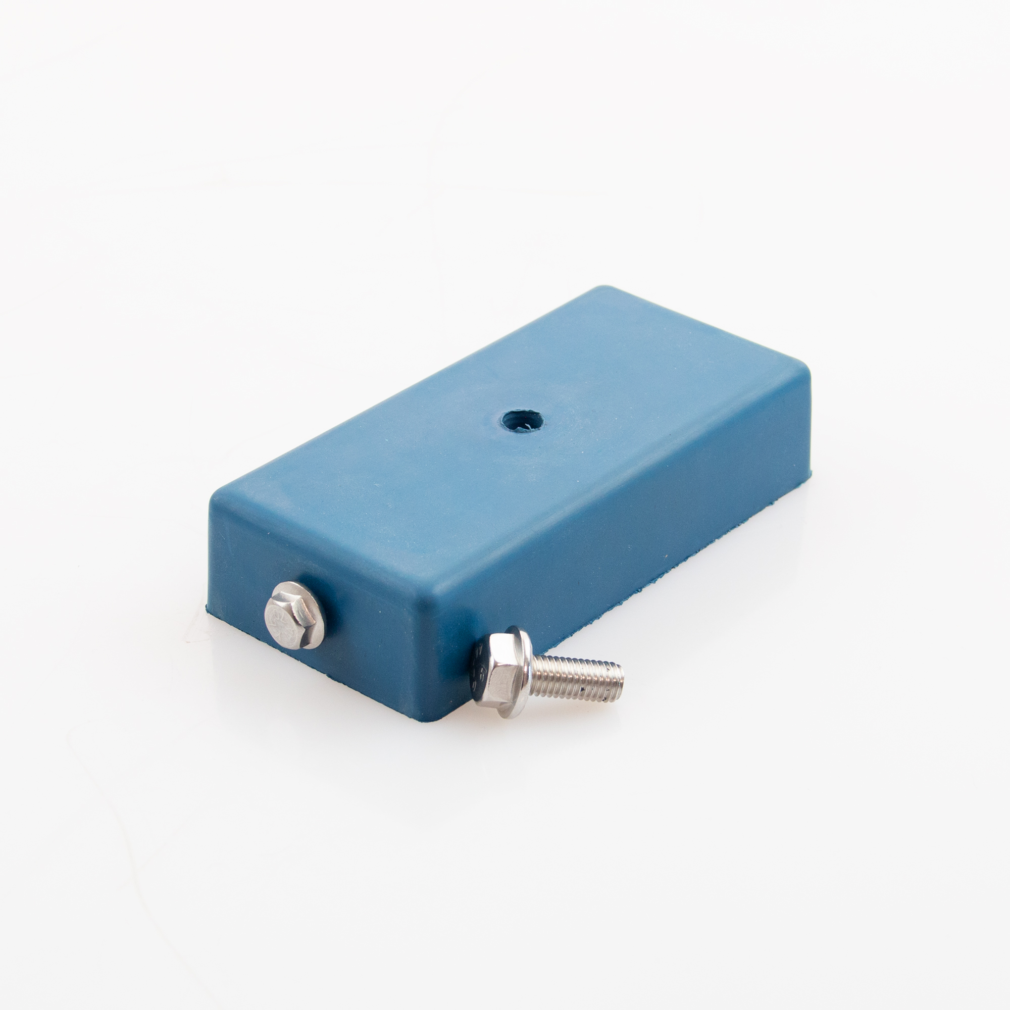 Gummiertes Magnetsystem 125x61x28mm mit 3x Innengewinde