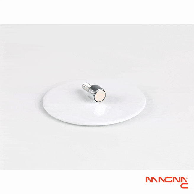 Neodym Flachgreifer mit Gewindezapfen Ø6x4,5mm 360° Anblick