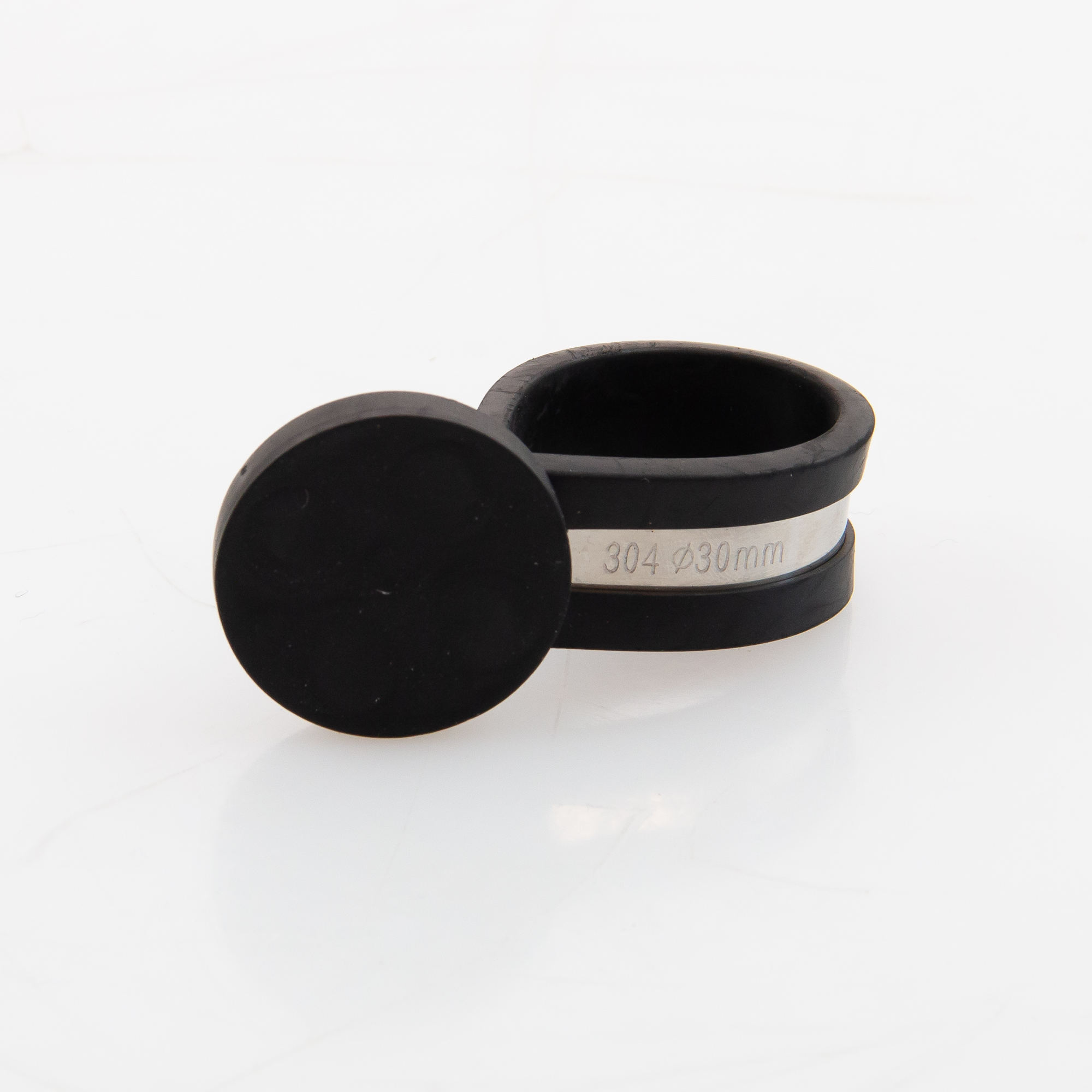 Gummiertes Magnetsystem mit Rohrschelle Ø31 x 6mm