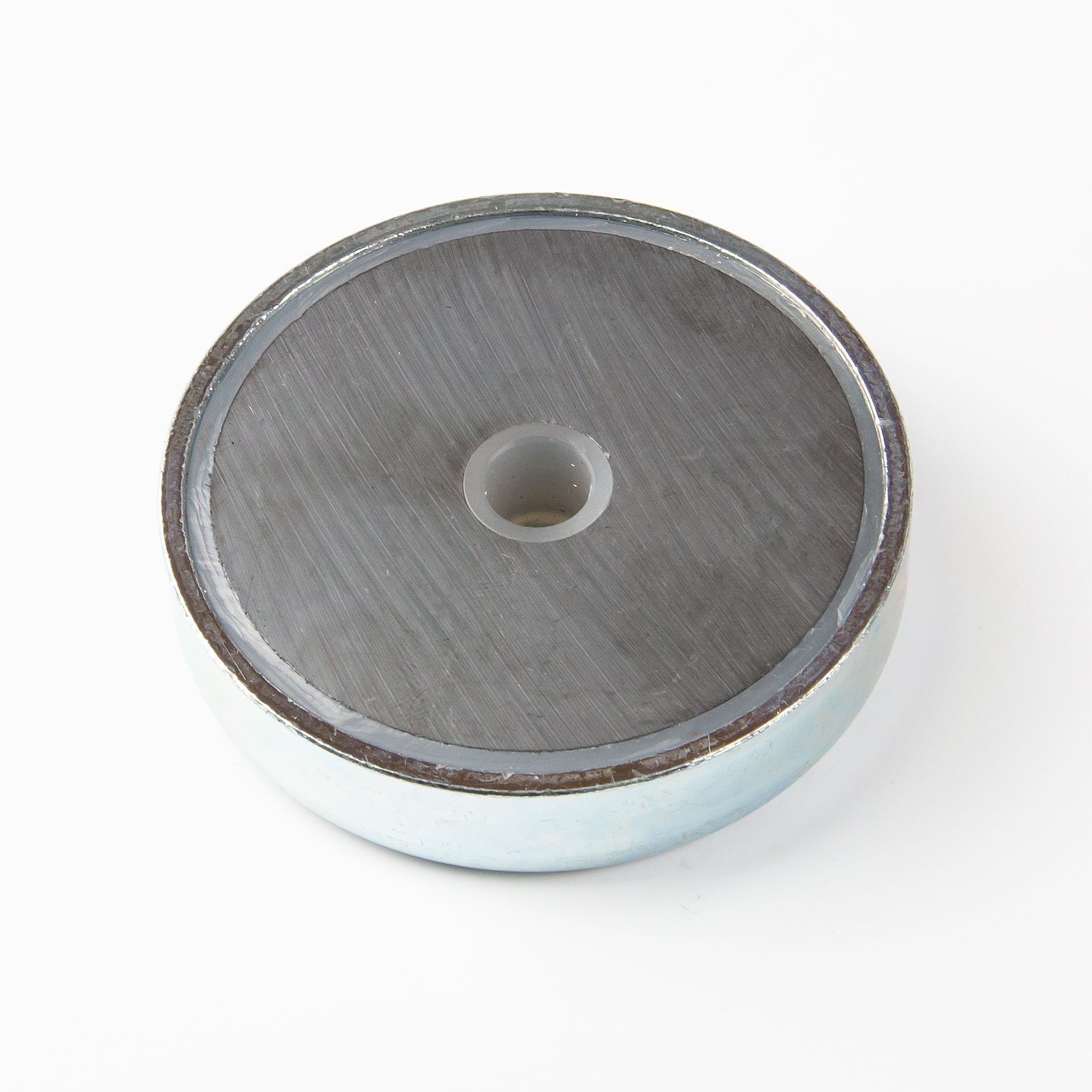 Ferrit Flachgreifer Ø80x18mm mit zylindrischer Senkung Haftfläche