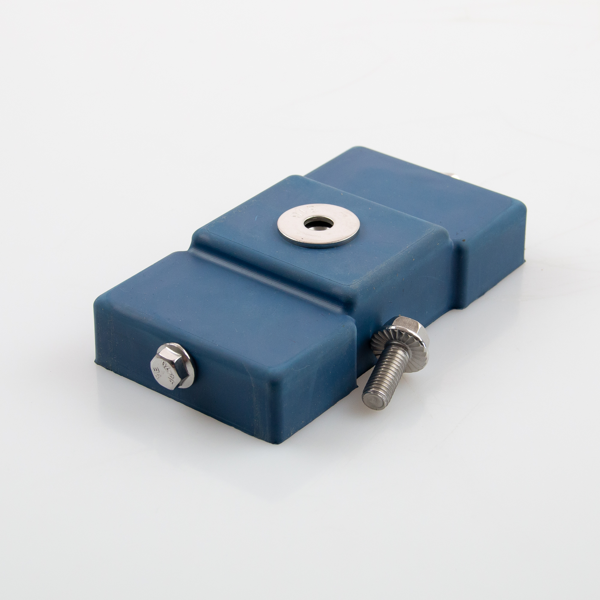 Gummiertes Magnetsystem 125x68x28mm mit 3x Innengewinde