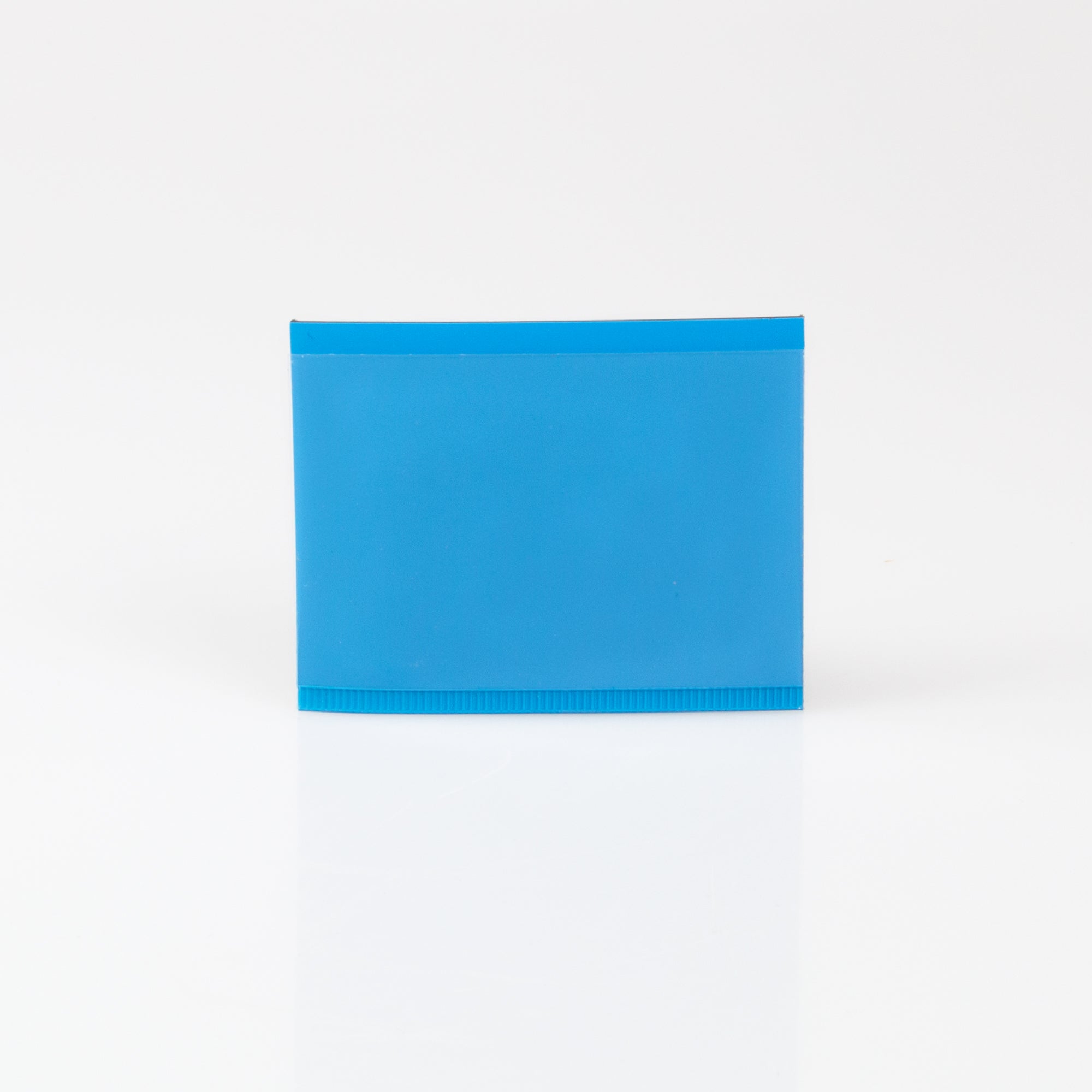 Klarsichtmagnetschild blau 75x50mm 