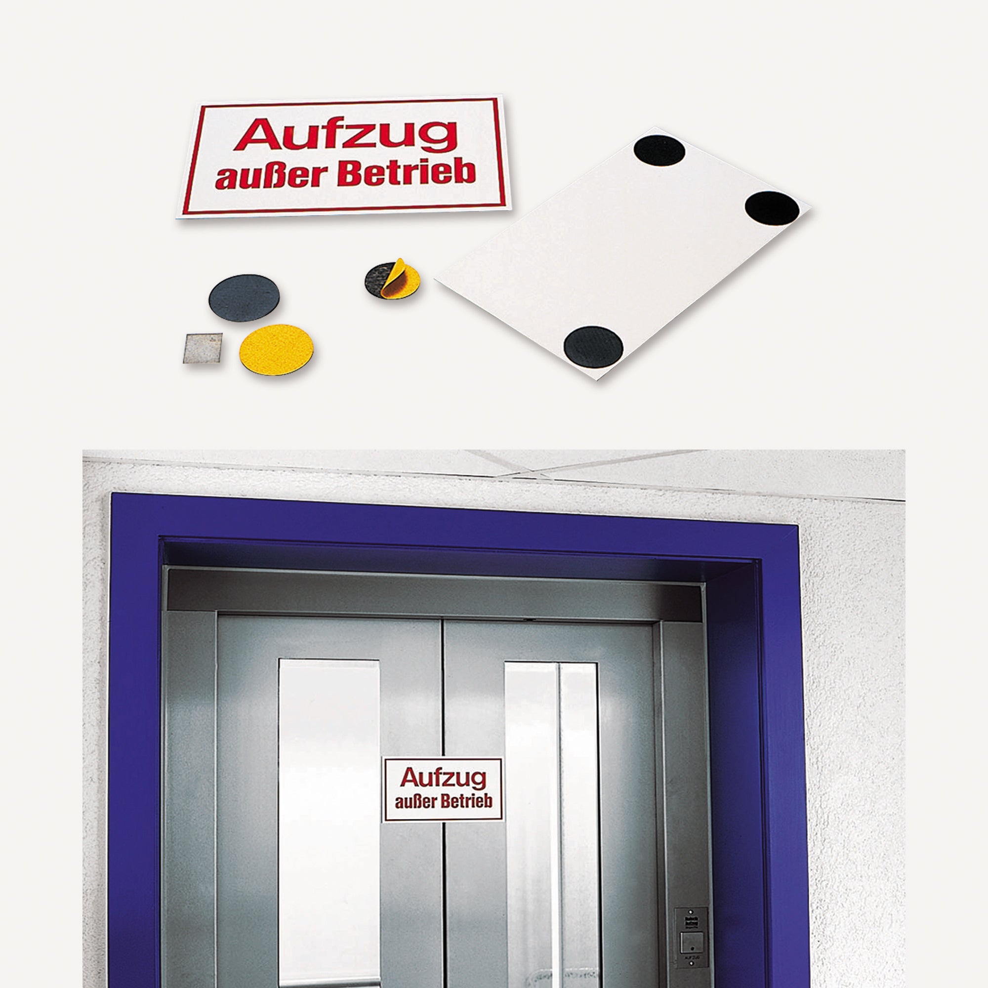 Selbstklebende Magnetfolie 18x18mm Anwendung