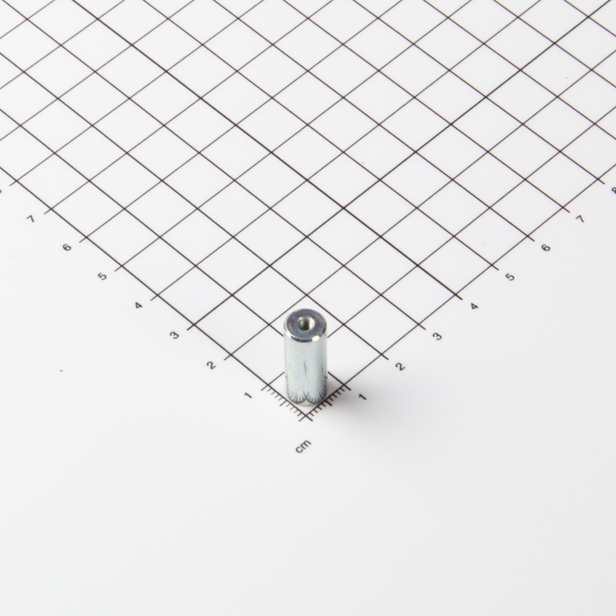 Stabgreifer aus AlNiCo Ø8x20mm mit Innengewinde M3