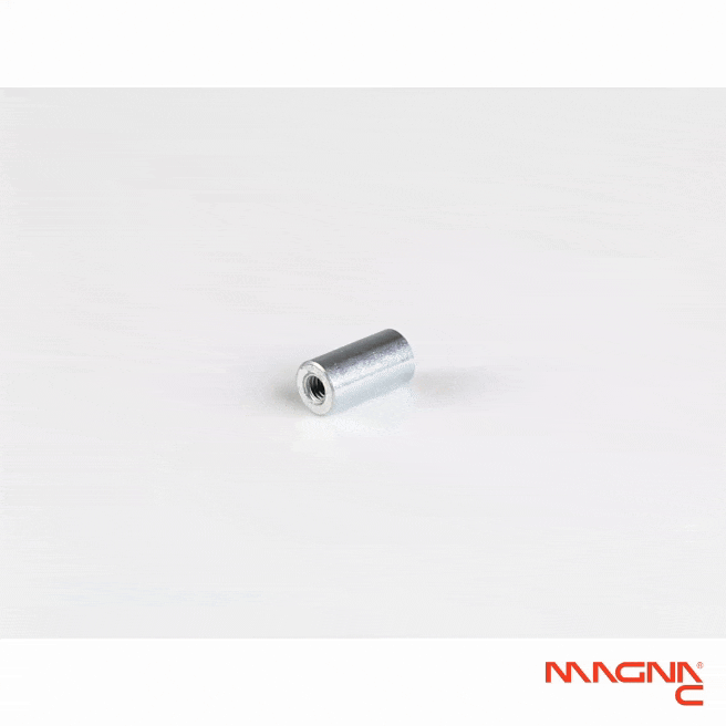 Neodym Topfmagnet Ø6x11,5mm mit Gewindebuchse 360 Grad Darstellung