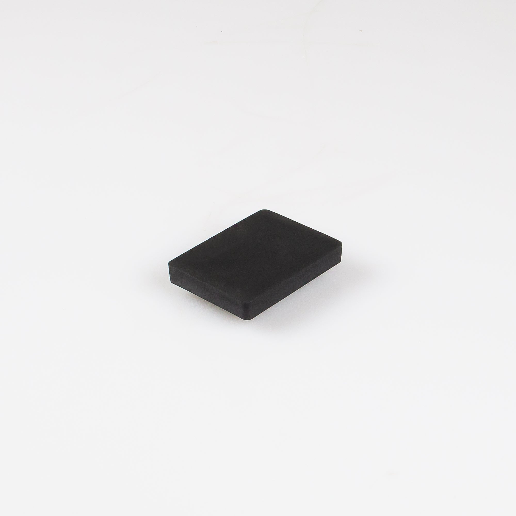Gummiertes schwarzes Magnetsystem 59x45x8,5mm Gewindebuchse M5 Haftfläche