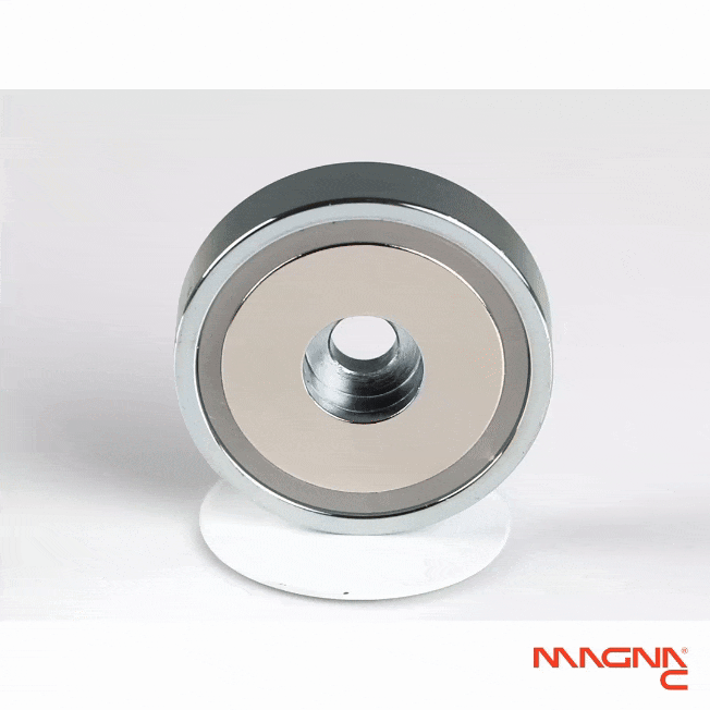 Neodym Flachgreifer Ø48x11,5mm mit zylindrischer Senkung Produktdarstellung