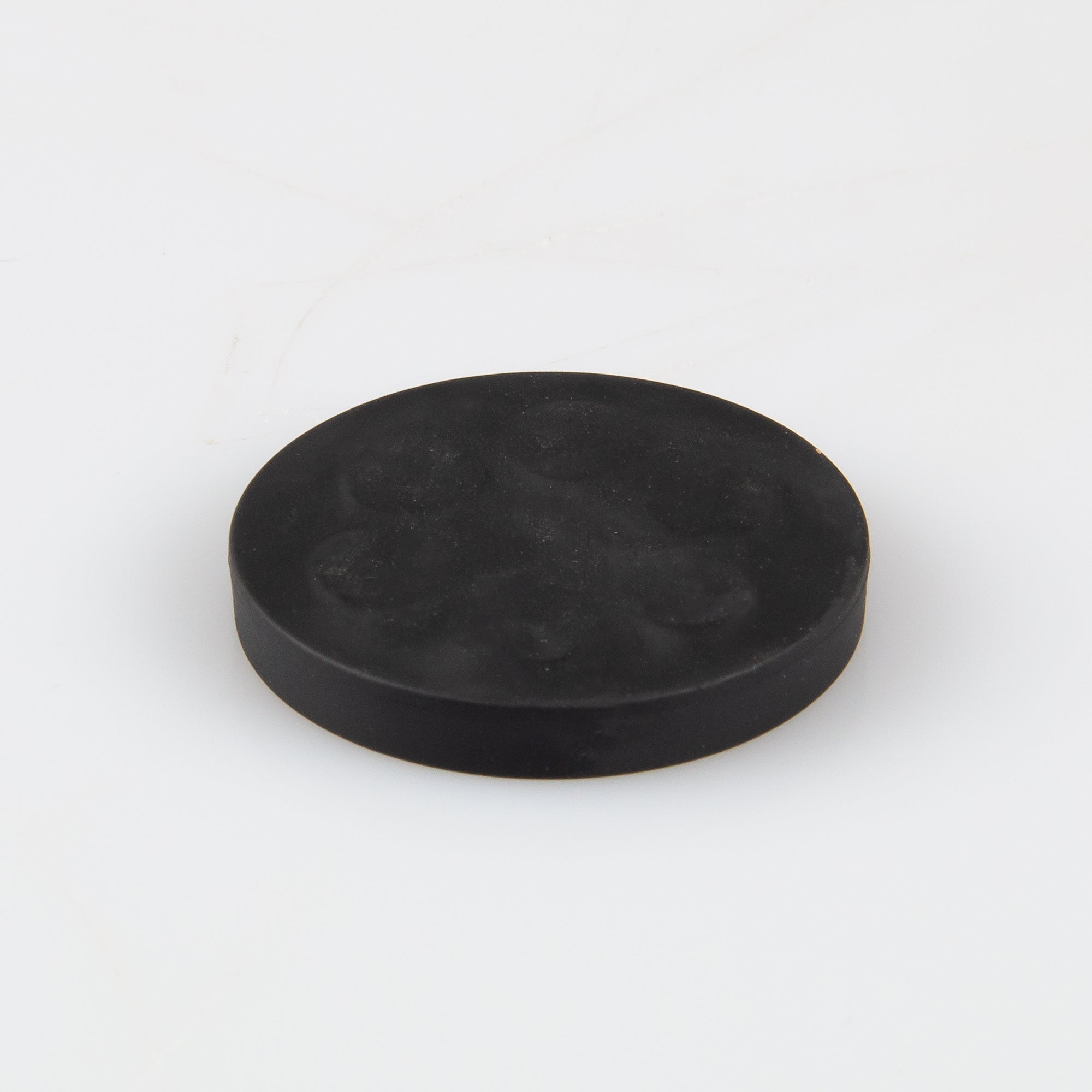 Gummiertes schwarzes Magnetsystem Ø43x6mm mit Innengewinde M4 Haftfläche