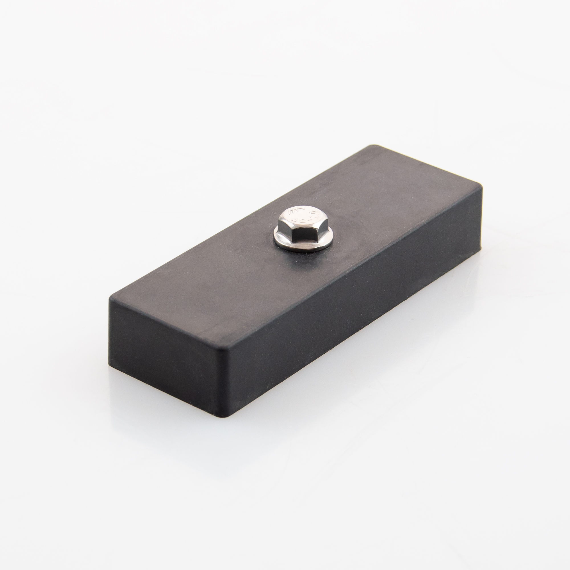 Gummiertes Magnetsystem 95x34x17mm mit Innengewinde M6x14mm