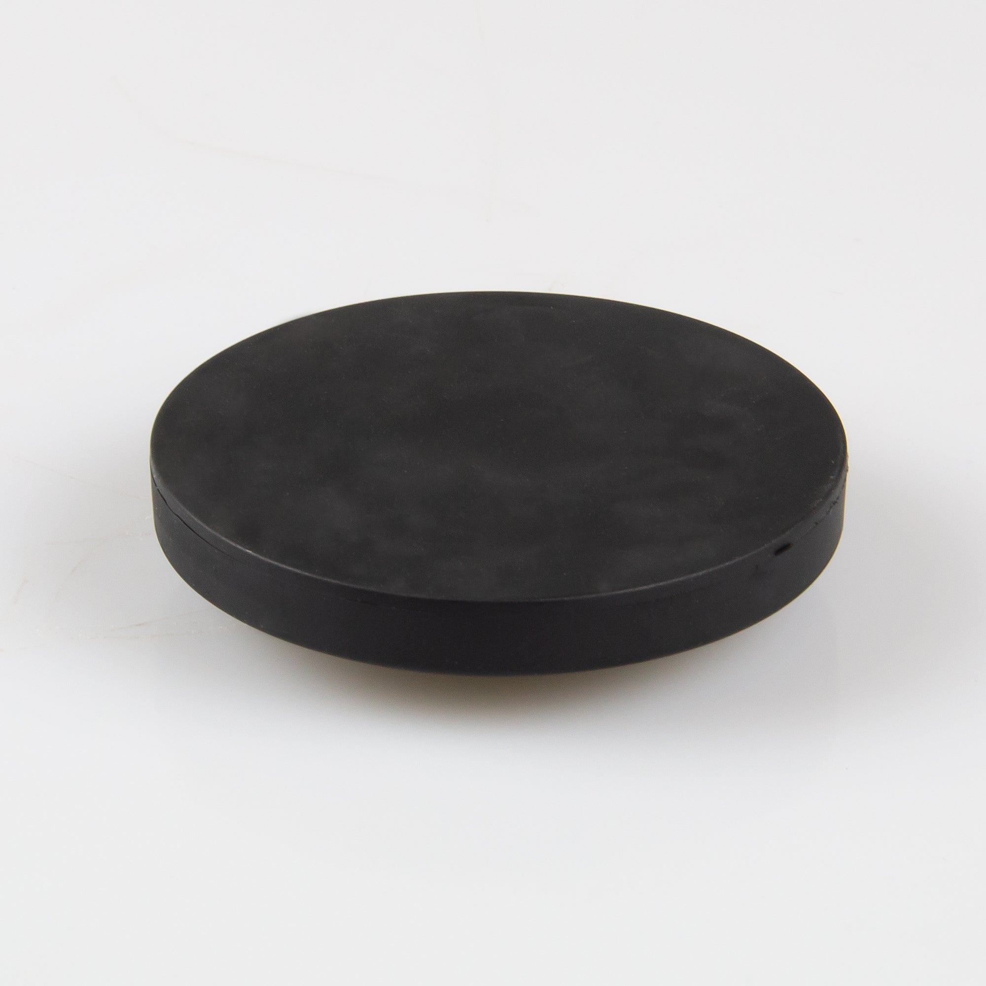 Gummiertes schwarzes Magnetsystem Ø66x8,5mm mit Gewindebuchse M5 Haftfläche