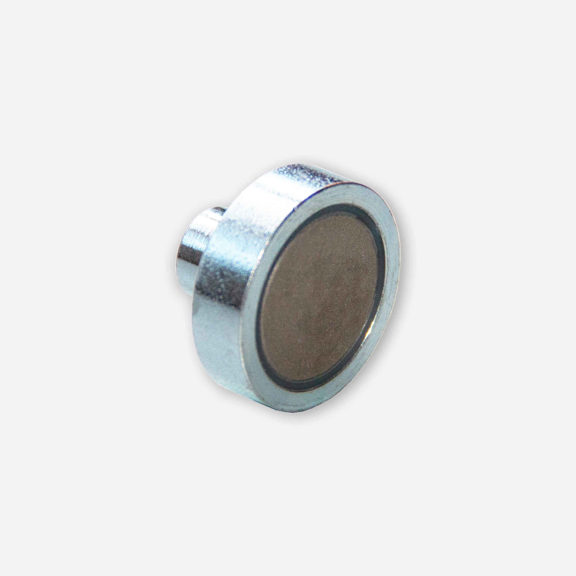 Flachgreifer aus Samarium-Cobalt Ø20x6mm mit Gewindebuchse M4 bis 200°C