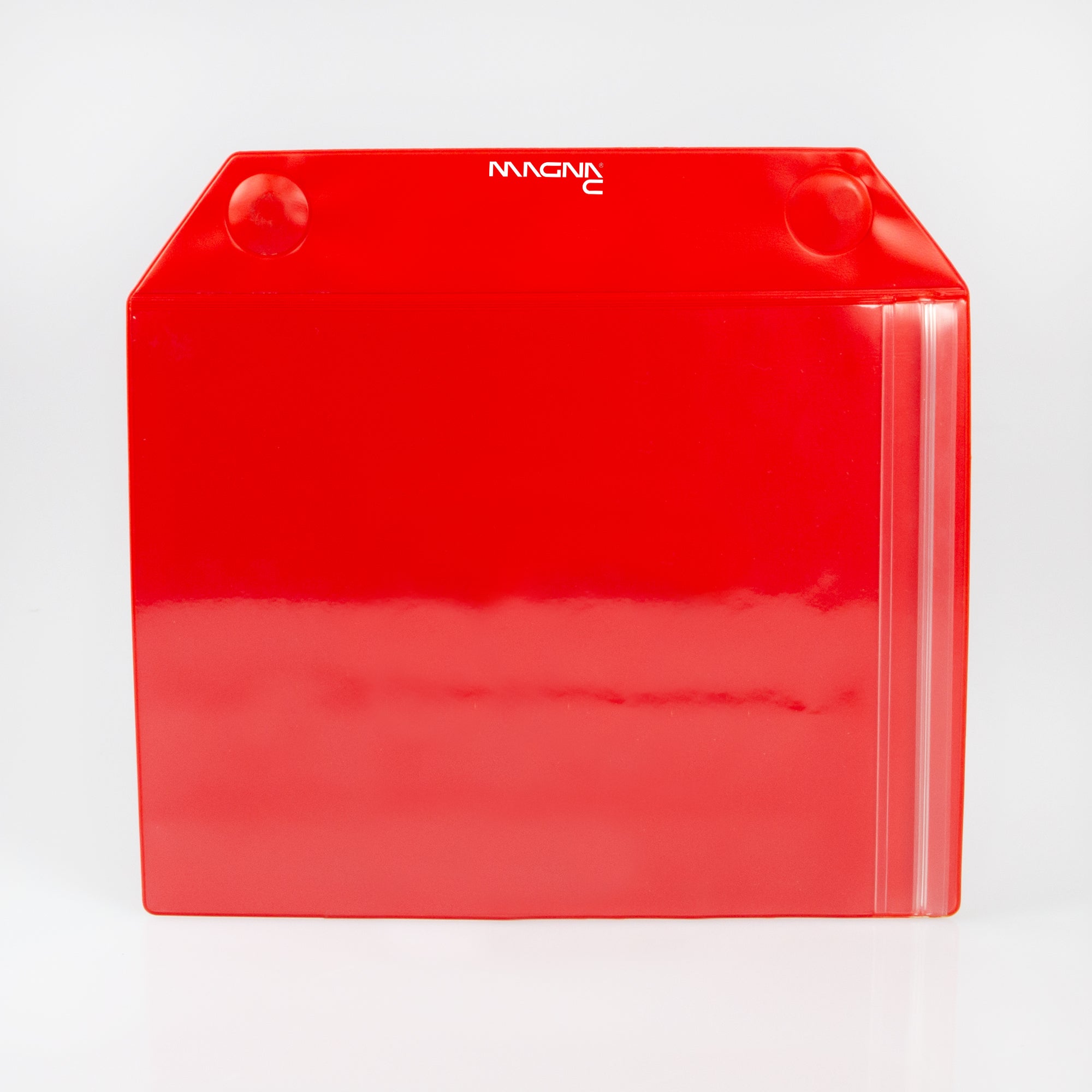 Magnettasche rot 217x155mm mit Druckverschluß für DIN A5