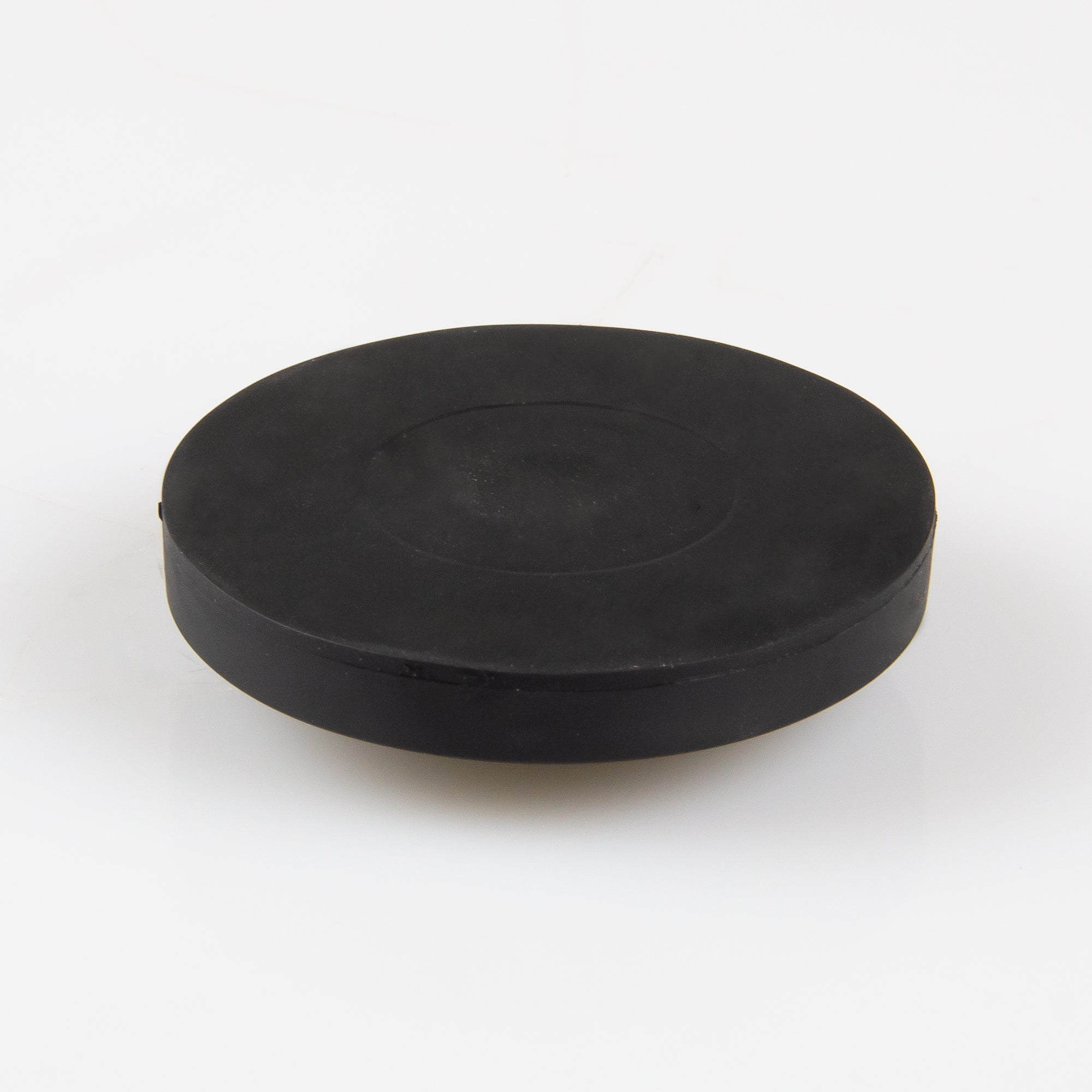 Gummiertes schwarzes Magnetsystem Ø57x7,6mm mit Gewindebuchse M5 Haftfläche